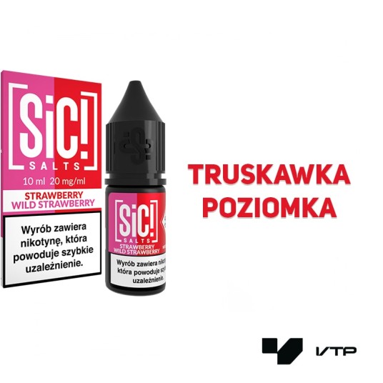 **Liquid Sic! - Strawberry Wild Straw 10ML 20MG -zdjęcie numer 2
