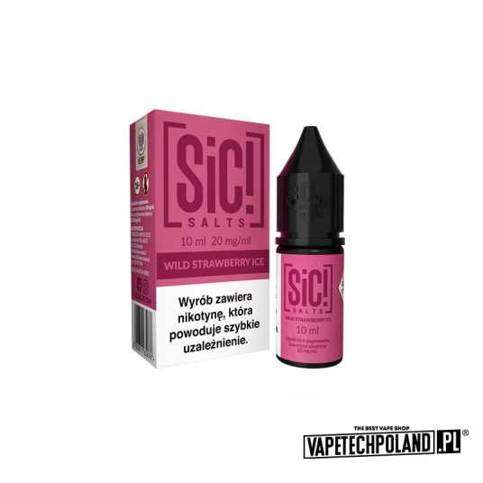 **Liquid Sic! - Wild Strawberry Ice 10ML 20MG -zdjęcie numer 1
