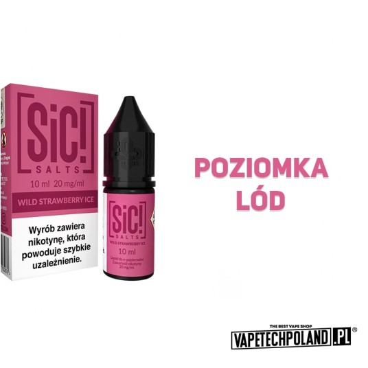 **Liquid Sic! - Wild Strawberry Ice 10ML 20MG -zdjęcie numer 2