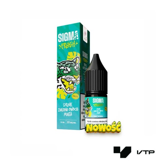 **LIQUID SIGMA FRESH - DRINK ZIELONE OWOCE MIĘTA -zdjęcie numer 1