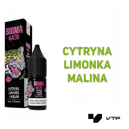**LIQUID SIGMA SALT - CYTRYNA LIMONKA MALINA 20MG -zdjęcie numer 2
