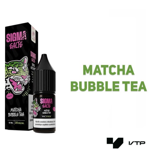 LIQUID SIGMA SALT - MATCHA BUBBLE TEA 20MG -zdjęcie numer 2