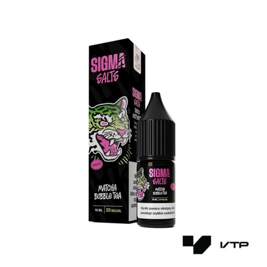 LIQUID SIGMA SALT - MATCHA BUBBLE TEA 20MG -zdjęcie numer 1