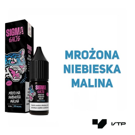 **LIQUID SIGMA SALT - MROŻONA NIEBIESKA MALINA -zdjęcie numer 2