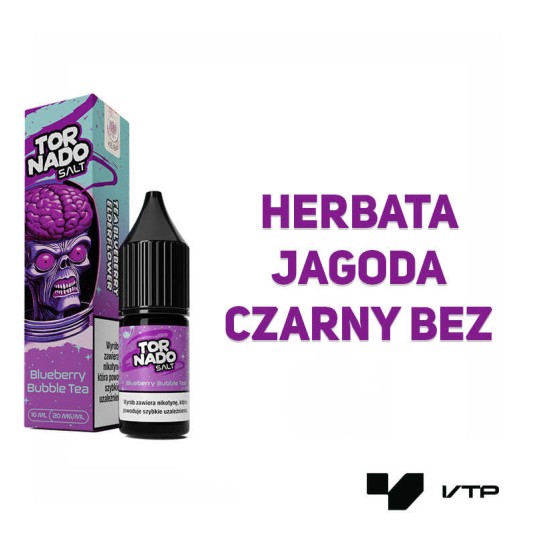 *Liquid Tornado Salt - Blueberry Bubble Tea 20mg -zdjęcie numer 2