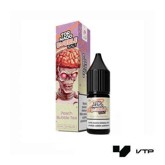 **Liquid Tornado Salt - Peach Bubble Tea 20mg -zdjęcie numer 1