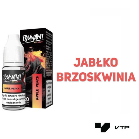 *Liquid Tsunami Salt - Apple Peach 10ML 20MG -zdjęcie numer 2