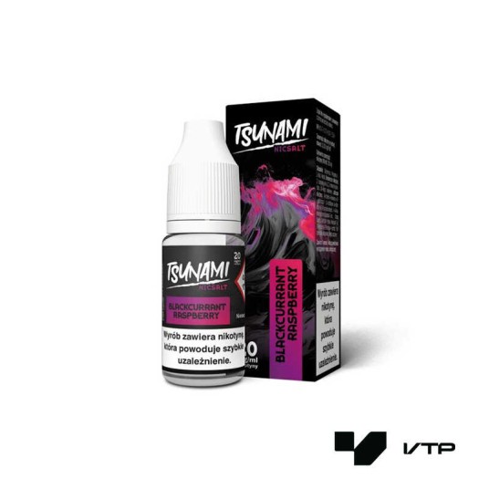 *Liquid Tsunami Salt - Blackcurrant Rasp 10ML 20MG -zdjęcie numer 1