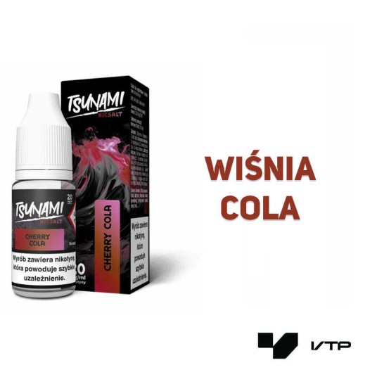 *Liquid Tsunami Salt - Cherry Cola 10ML 20MG -zdjęcie numer 2