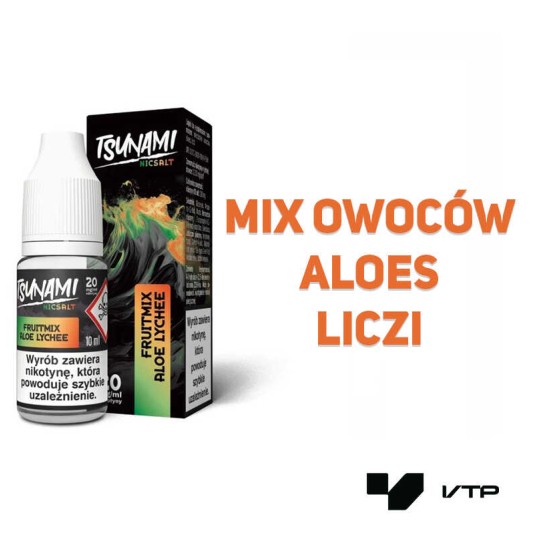 *Liquid Tsunami Salt - Fruitmix Aloe Lyche 10ML 20 -zdjęcie numer 2