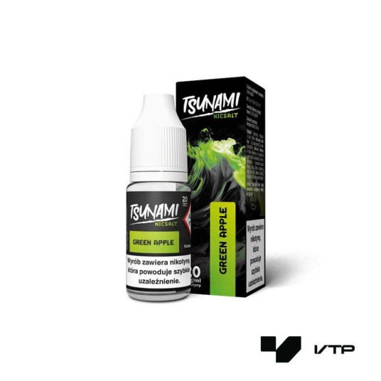 *Liquid Tsunami Salt - Green Apple 10ML 20MG -zdjęcie numer 1