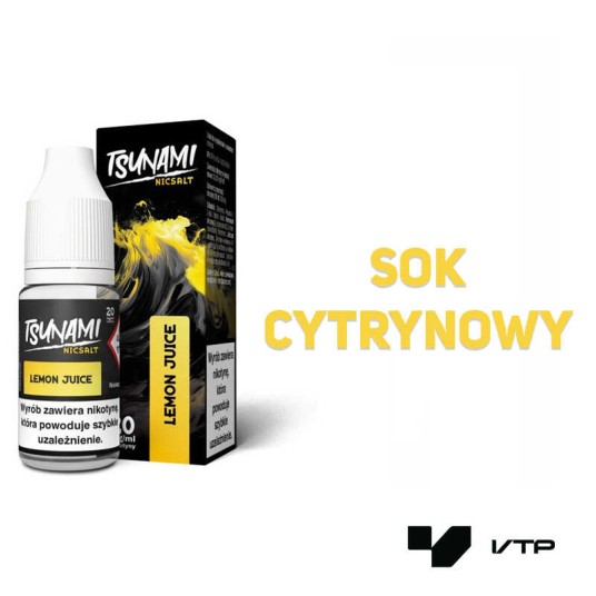 *Liquid Tsunami Salt - Lemon Juice 10ML 20MG -zdjęcie numer 2