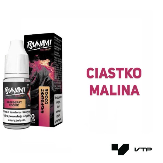 *Liquid Tsunami Salt - Raspberry Cookie 10ML 20MG -zdjęcie numer 2