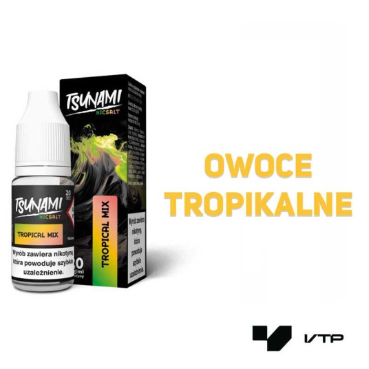 *Liquid Tsunami Salt - Tropical Mix 10ML 20MG -zdjęcie numer 2