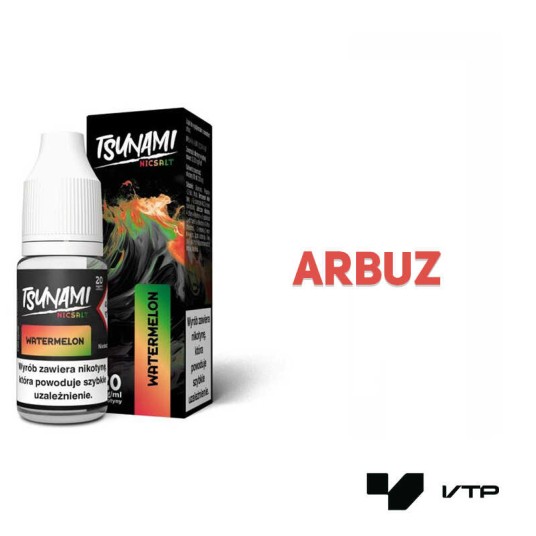 *Liquid Tsunami Salt - Watermelon 10ML 20MG -zdjęcie numer 2