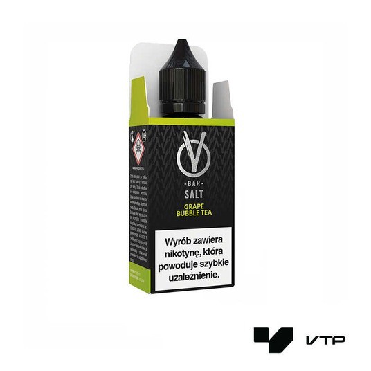 **LIQUID VBAR SALT - GRAPE BUBBLE TEA 10ML 20MG -zdjęcie numer 1