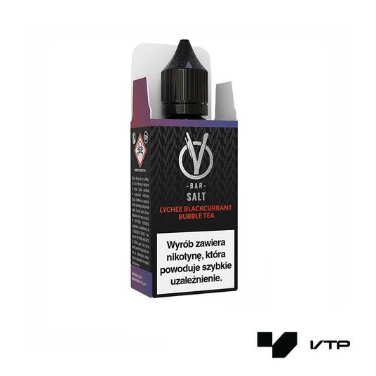 **LIQUID VBAR SALT - LYCHEE CURRANT BUBBLE TEA 10M -zdjęcie numer 1