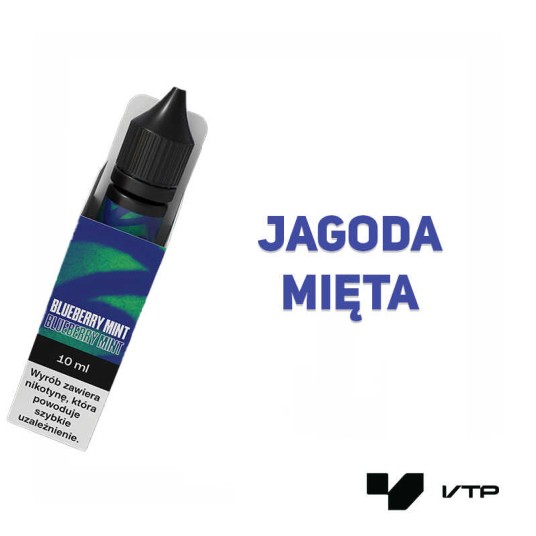 LIQUID VJUICE GO+ - BLUEBERRY MINT 3MG -zdjęcie numer 2