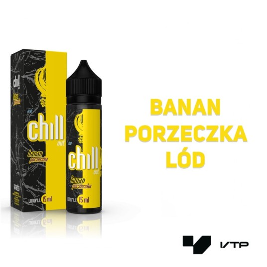 *LONGFILL CHILL OUT - BANAN PORZECZKA ICE 15ML -zdjęcie numer 2