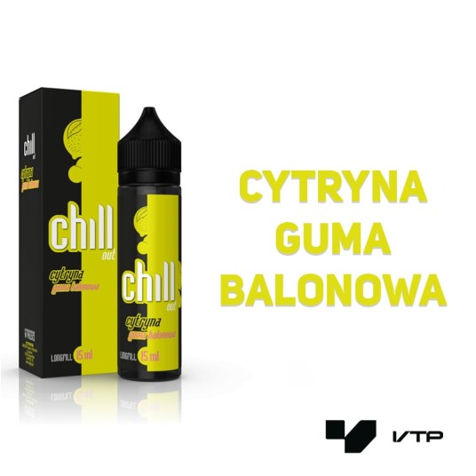 LONGFILL CHILL OUT - CYTRYNA GUMA BALONOWA 15ML -zdjęcie numer 2