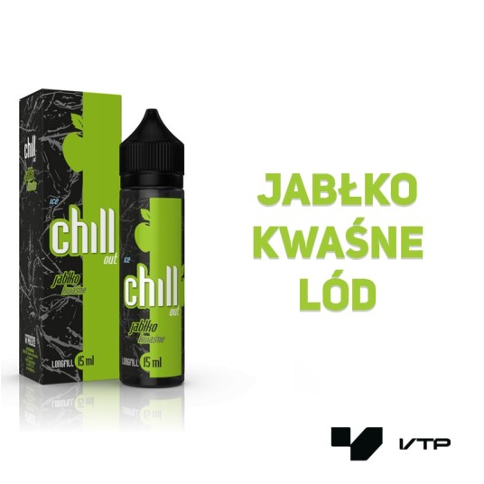 LONGFILL CHILL OUT - JABŁKO KWAŚNE ICE 15ML -zdjęcie numer 2