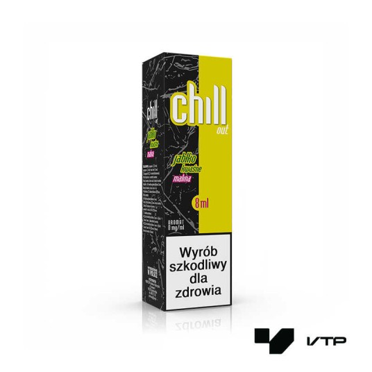 **LONGFILL CHILL OUT - JABŁKO KWAŚNE MALINA 8ML -zdjęcie numer 1