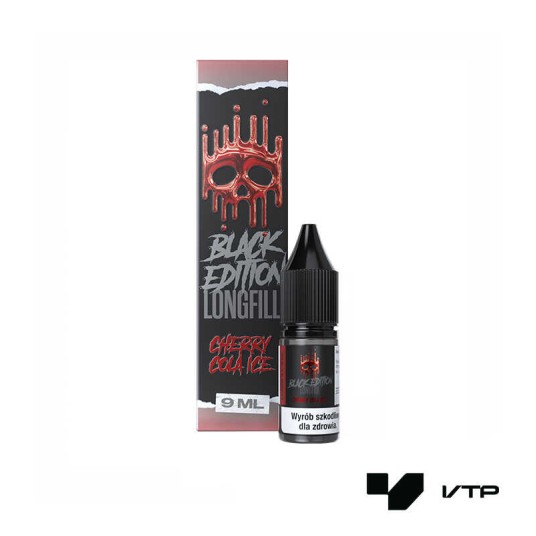 **LONGFILL DARK LINE BLACK - CHERRY COLA ICE 9ML -zdjęcie numer 1