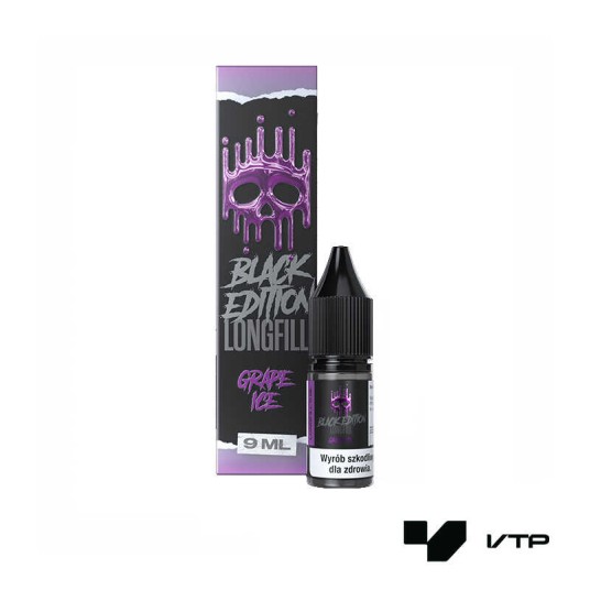 **LONGFILL DARK LINE BLACK - GRAPE ICE 9ML -zdjęcie numer 1