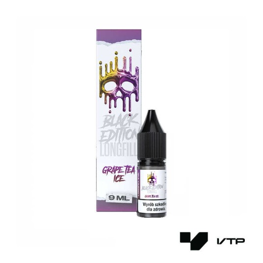 **LONGFILL DARK LINE BLACK - GRAPE TEA ICE 9ML -zdjęcie numer 1
