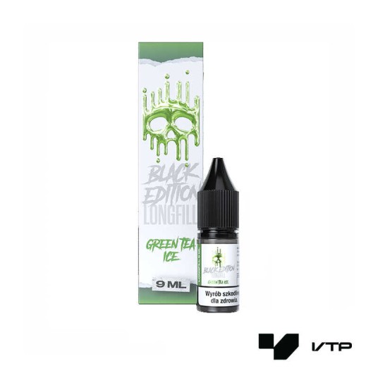 **LONGFILL DARK LINE BLACK - GREEN TEA ICE 9ML -zdjęcie numer 1