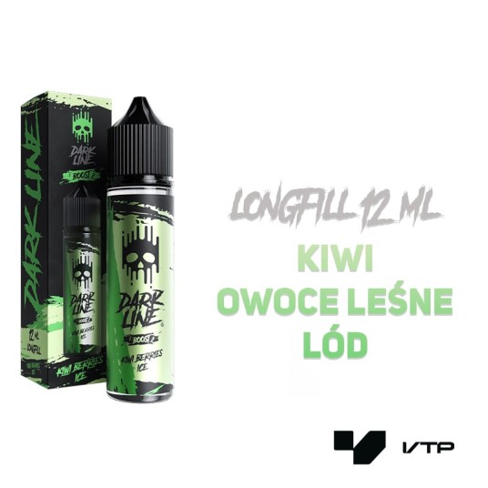 *Longfill DARK LINE BOOST - Kiwi Berries Ice 12M -zdjęcie numer 2