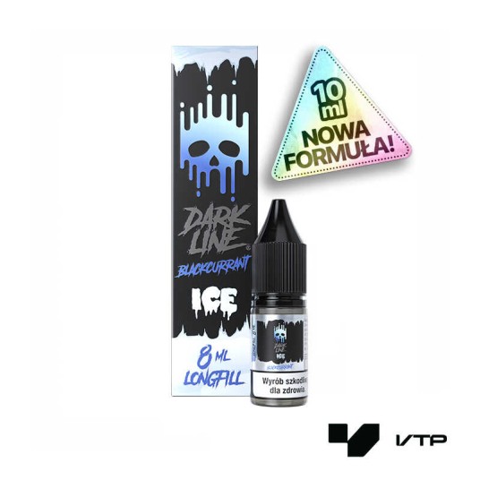 **Longfill DARK LINE ICE - BLACK CURRANT 8ML -zdjęcie numer 1