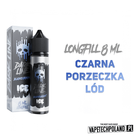 *Longfill DARK LINE ICE - BLACK CURRANT 8ML -zdjęcie numer 2