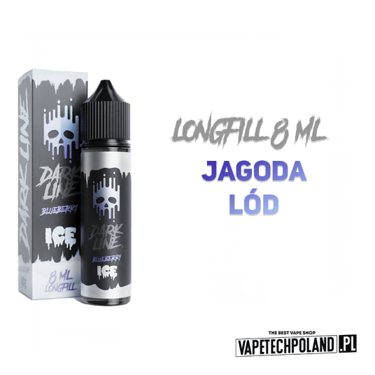 *Longfill DARK LINE ICE - BLUEBERRY 8ML -zdjęcie numer 2