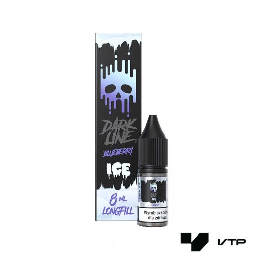 **Longfill DARK LINE ICE - BLUEBERRY 8ML -zdjęcie numer 1