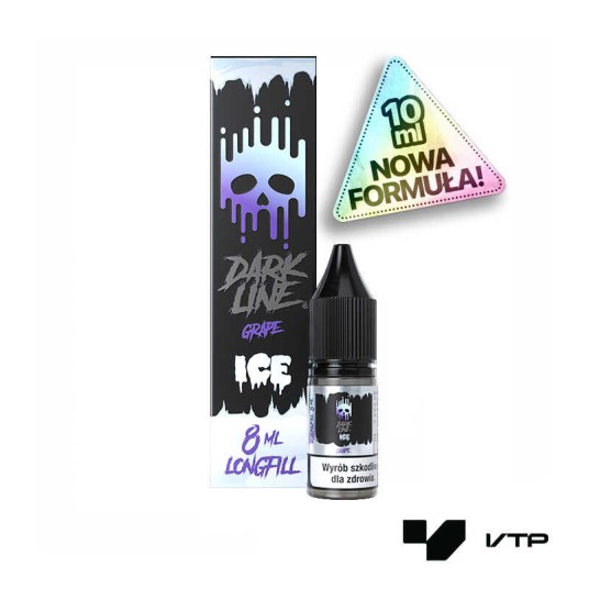 *Longfill DARK LINE ICE - GRAPE 8/10ML (NR) -zdjęcie numer 1