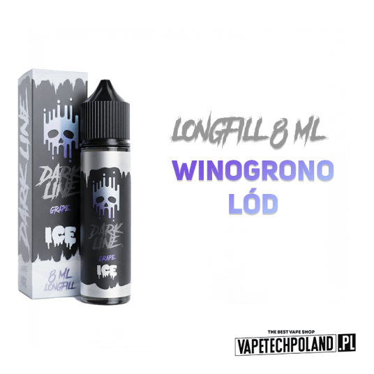 *Longfill DARK LINE ICE - GRAPE 8ML -zdjęcie numer 2