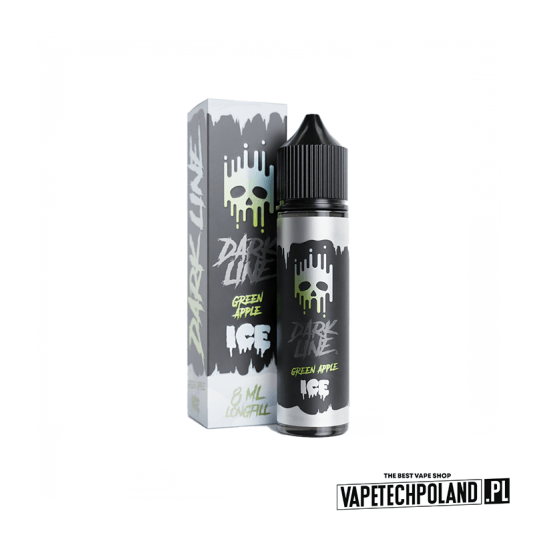 *Longfill DARK LINE ICE - GREEN APPLE 8ML -zdjęcie numer 1