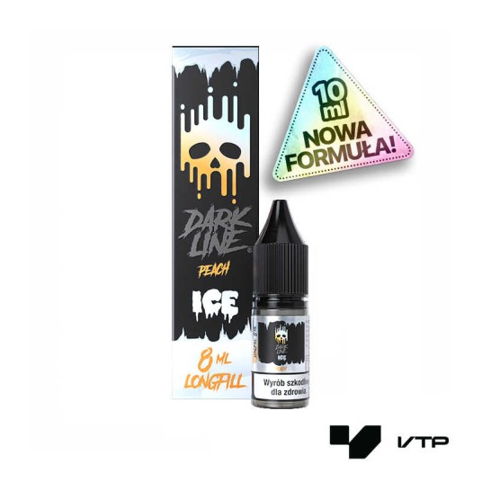 **Longfill DARK LINE ICE - PEACH 8ML -zdjęcie numer 1