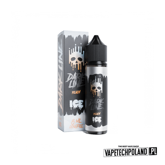 *Longfill DARK LINE ICE - PEACH 8ML -zdjęcie numer 1