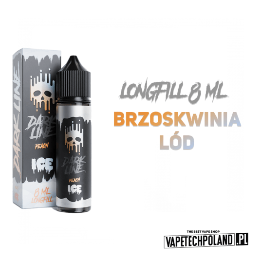 *Longfill DARK LINE ICE - PEACH 8ML -zdjęcie numer 2