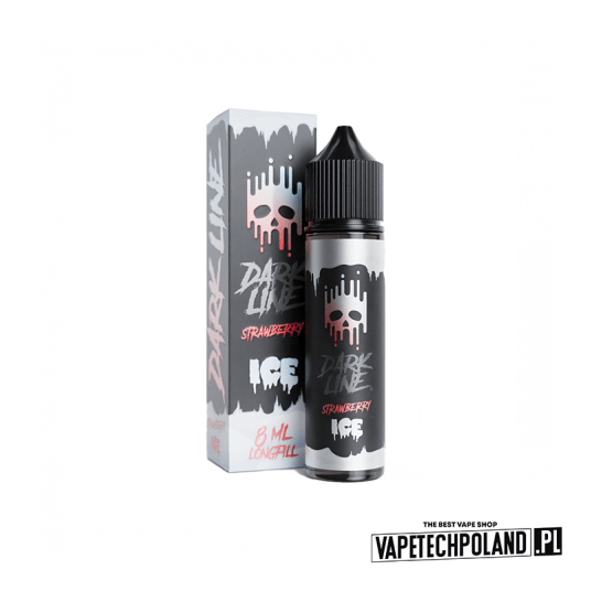 *Longfill DARK LINE ICE - STRAWBERRY 8ML -zdjęcie numer 1