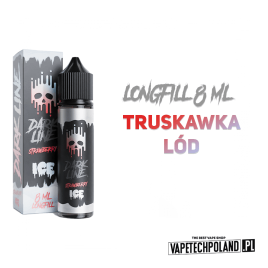 *Longfill DARK LINE ICE - STRAWBERRY 8ML -zdjęcie numer 2