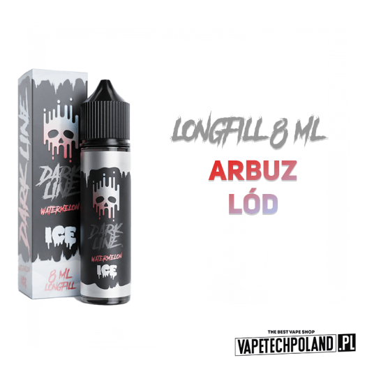 *Longfill DARK LINE ICE - WATERMELON 8ML -zdjęcie numer 2