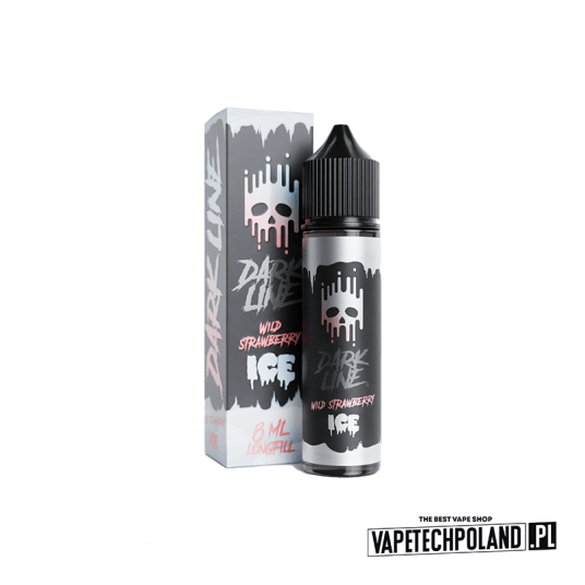 *Longfill DARK LINE ICE - WILD STRAWBERRY 8ML -zdjęcie numer 1
