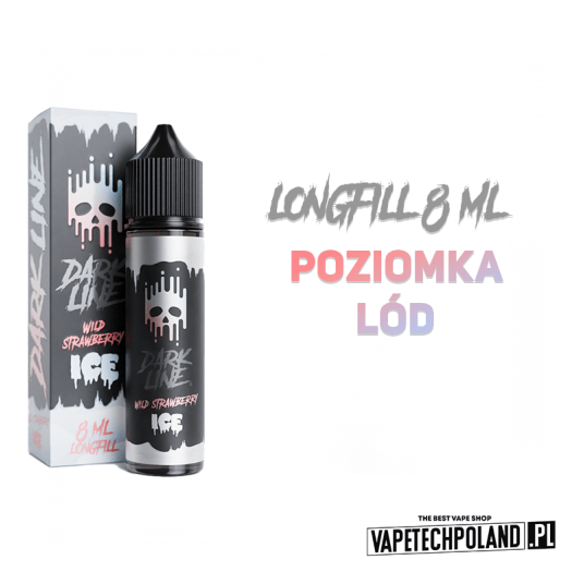 *Longfill DARK LINE ICE - WILD STRAWBERRY 8ML -zdjęcie numer 2