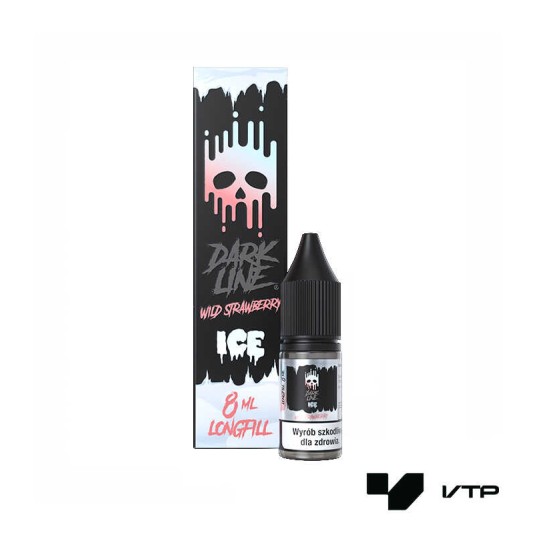 **Longfill DARK LINE ICE - WILD STRAWBERRY 8ML -zdjęcie numer 1