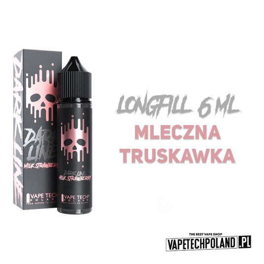*Longfill DARK LINE - MILK STRAWBERRY 6ml -zdjęcie numer 2