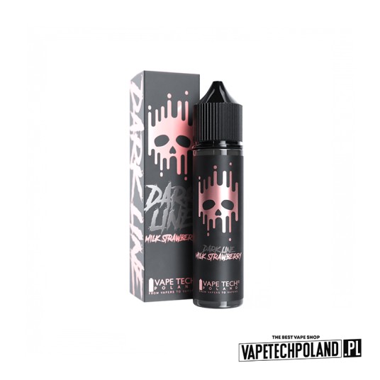 *Longfill DARK LINE - MILK STRAWBERRY 6ml -zdjęcie numer 1