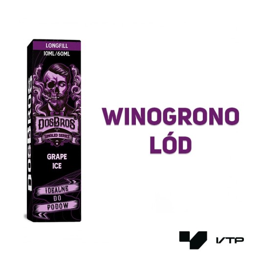 *Longfill Dos Bros - Grape Ice 10ML -zdjęcie numer 2